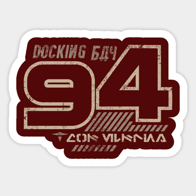 Docking Bay 94 2-Color Sticker by SpruceTavern